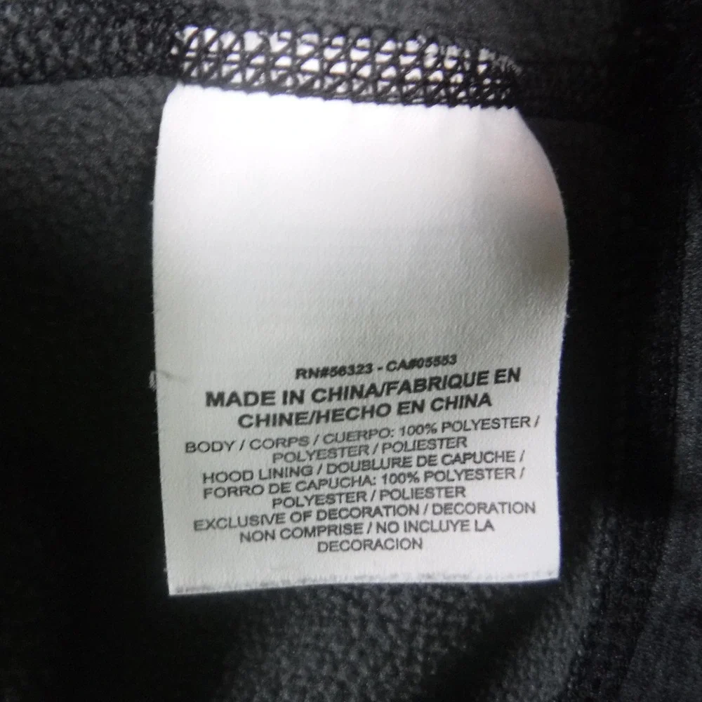 Nike Therma Fit Pullover Hoodie Women L Black Gray Pink Swoosh Logo Thumb Holes